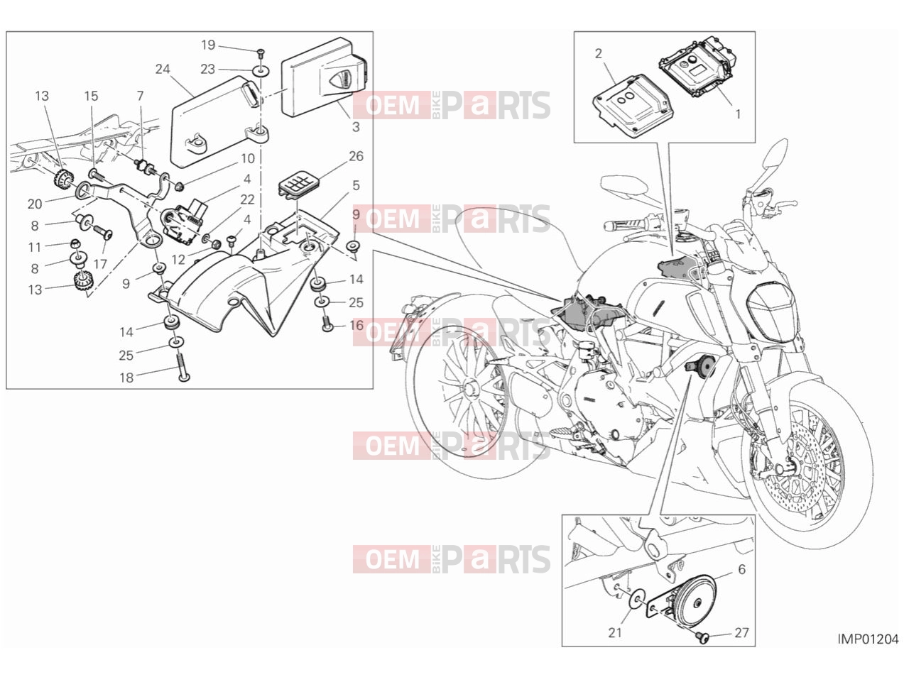 DUCATI 2019  Diavel 1260 ELECTRICAL DEVICES