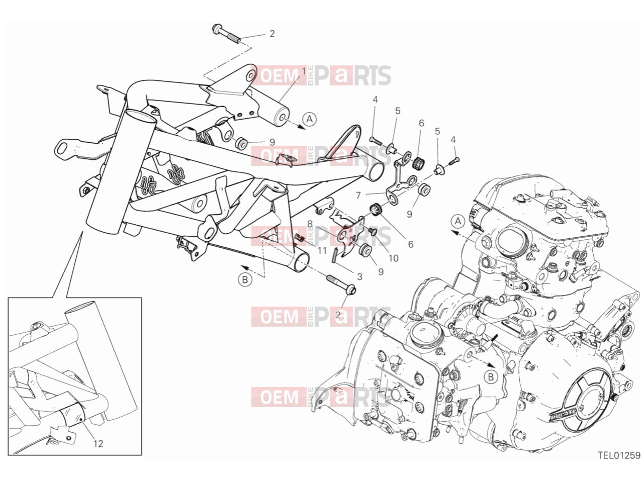 DUCATI 2019  Diavel 1260 FRAME