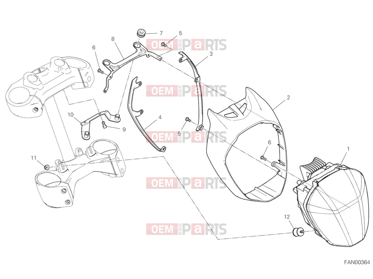 DUCATI 2019  Diavel 1260 HEADLIGHT