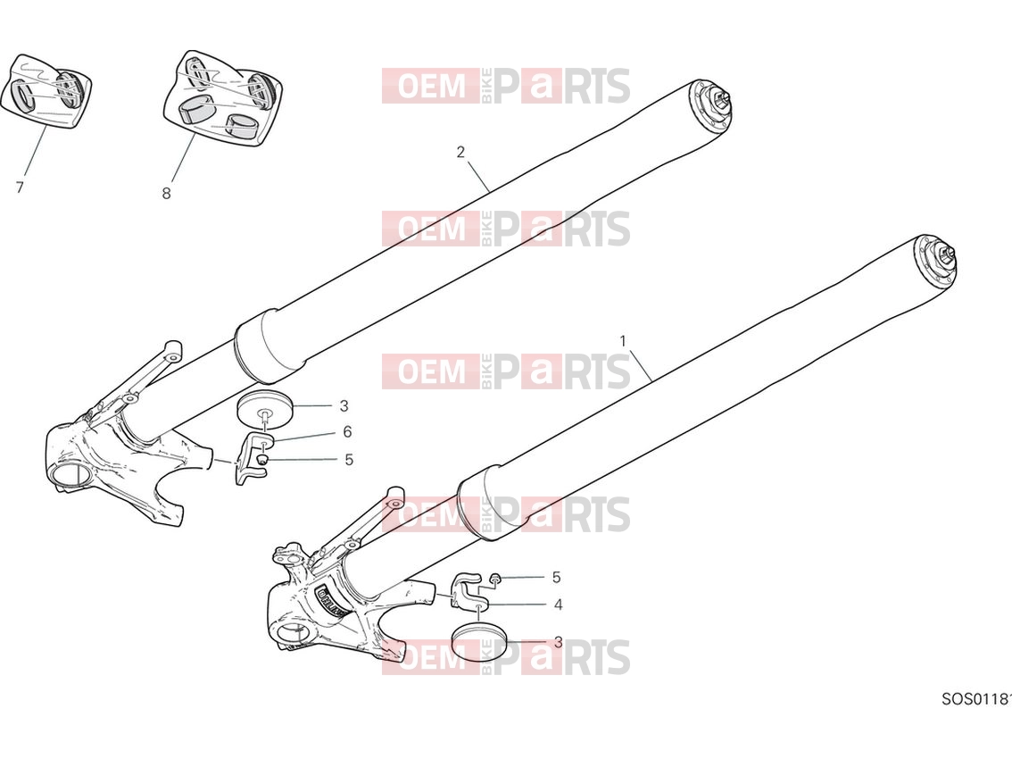 DUCATI 2024 Multistrada V4 Pikes Peak Front fork