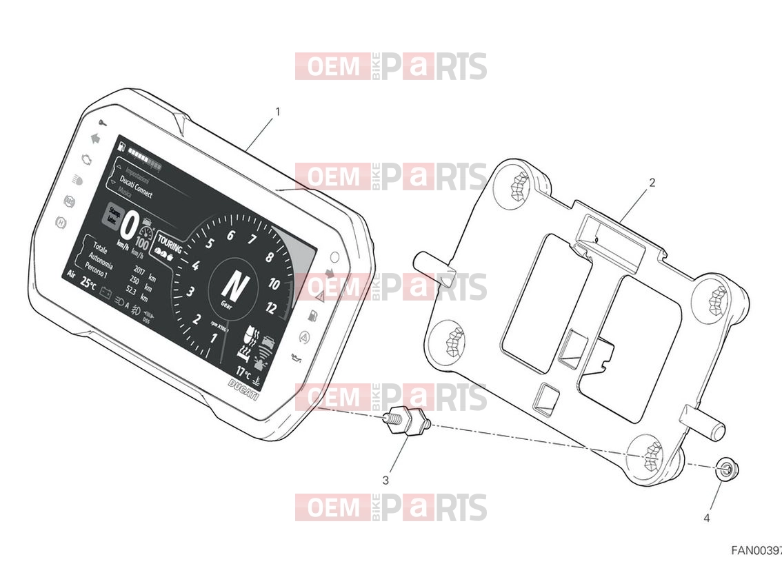 DUCATI 2022 Multistrada V4 Pikes Peak Instrument Panel