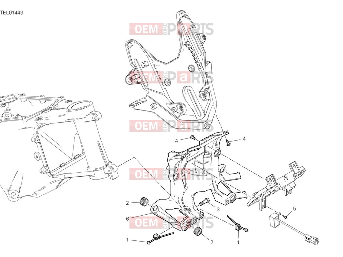 DUCATI 2022 Multistrada V4 Pikes Peak Front Subframe