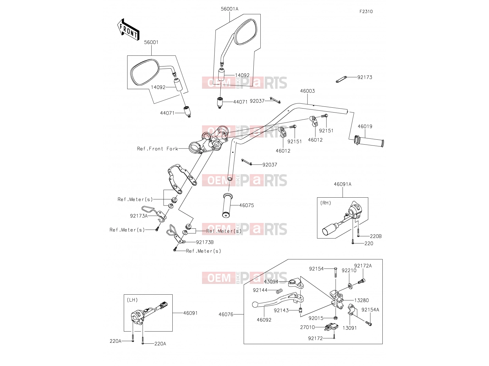 KAWASAKI 2021 44 Handlebar