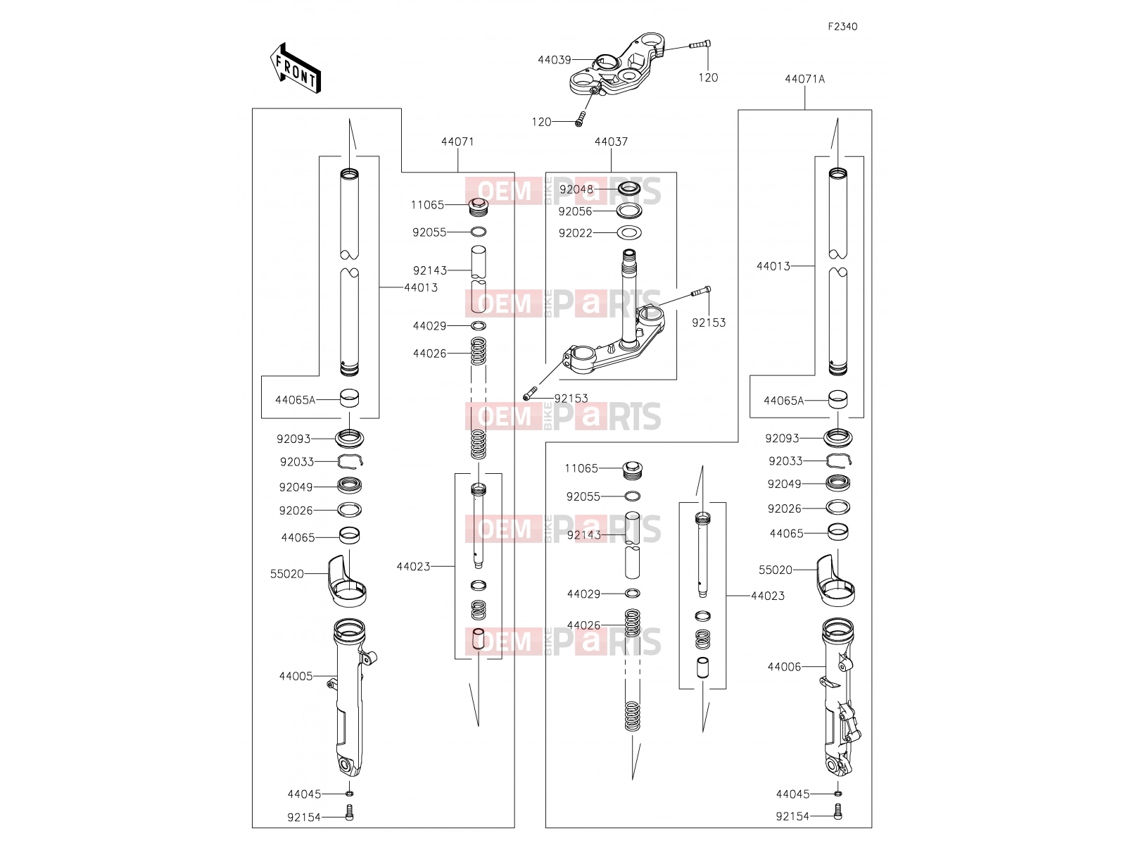 KAWASAKI 2021 48 Front Fork