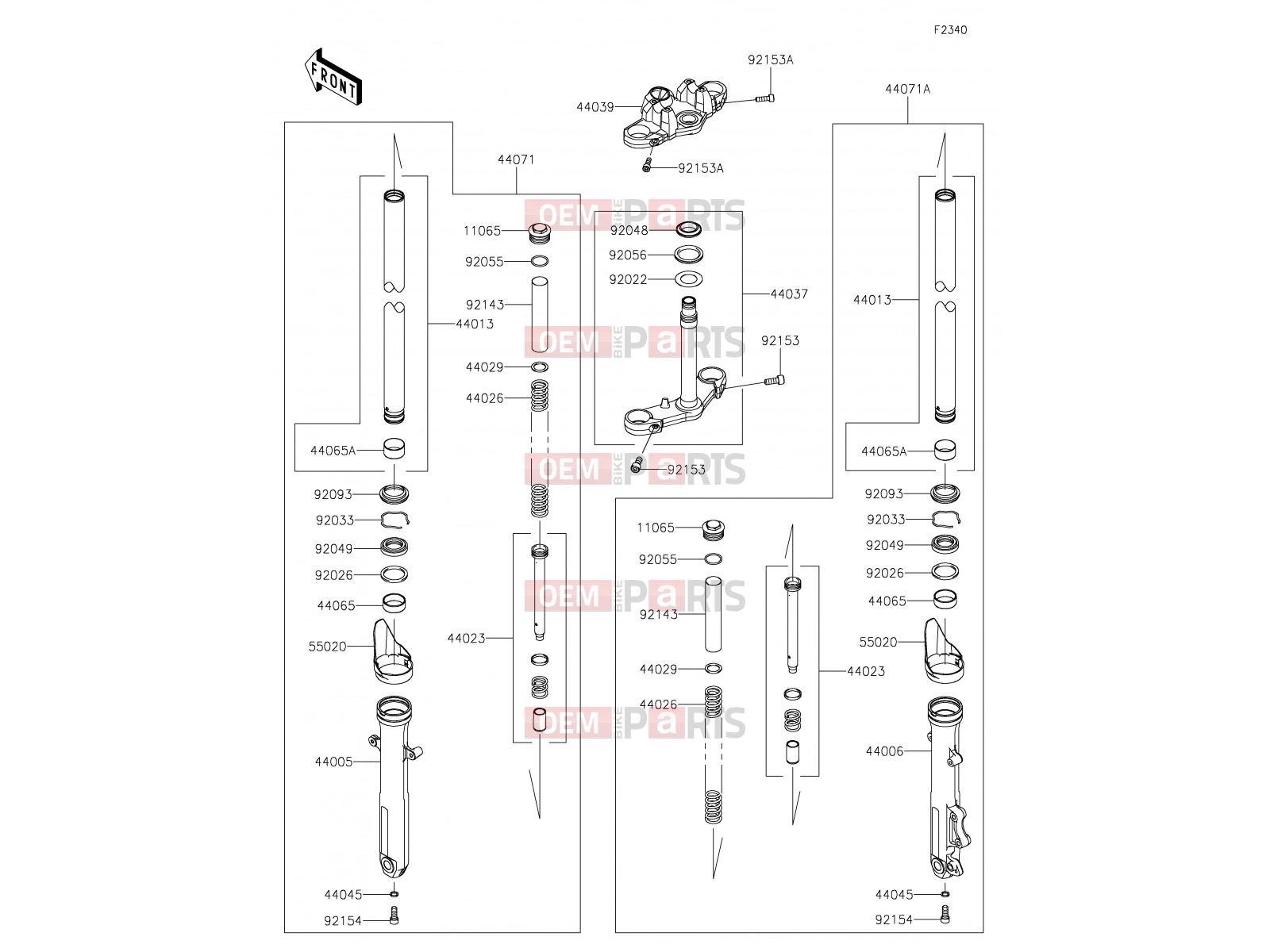 KAWASAKI 2021 45 Front Fork