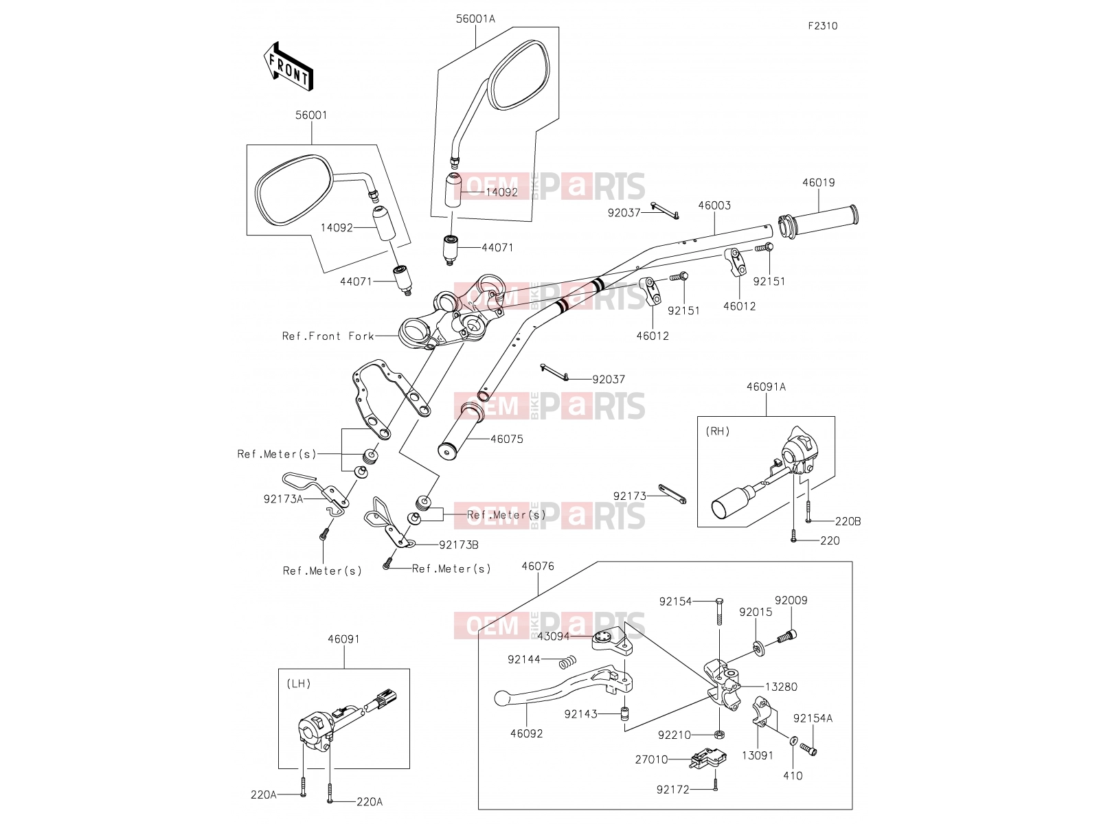 KAWASAKI 2020 44 Handlebar