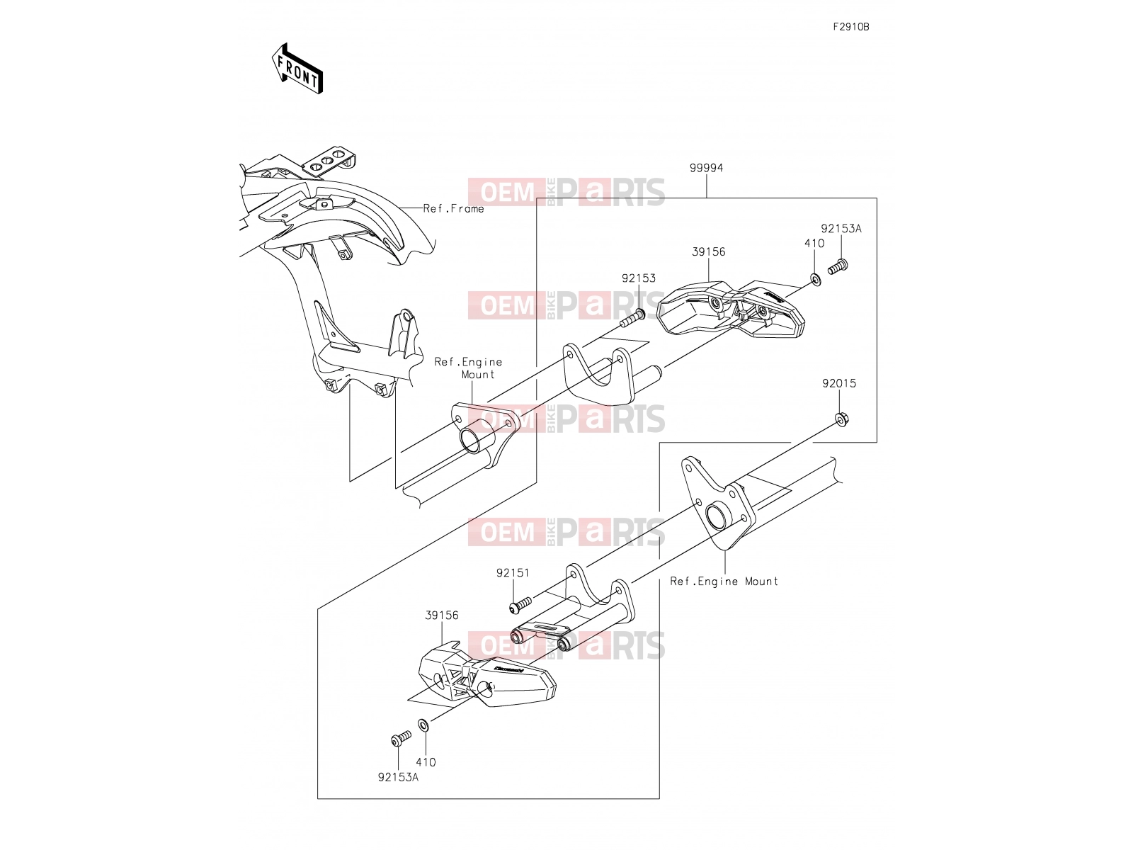 KAWASAKI 2020 70 Accessory(Engine Guard)