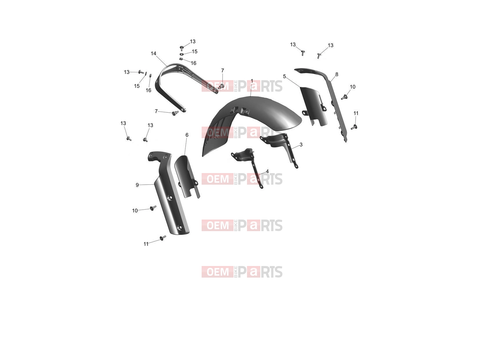 Triumph 2025 Scrambler 400 X Front Mudguard