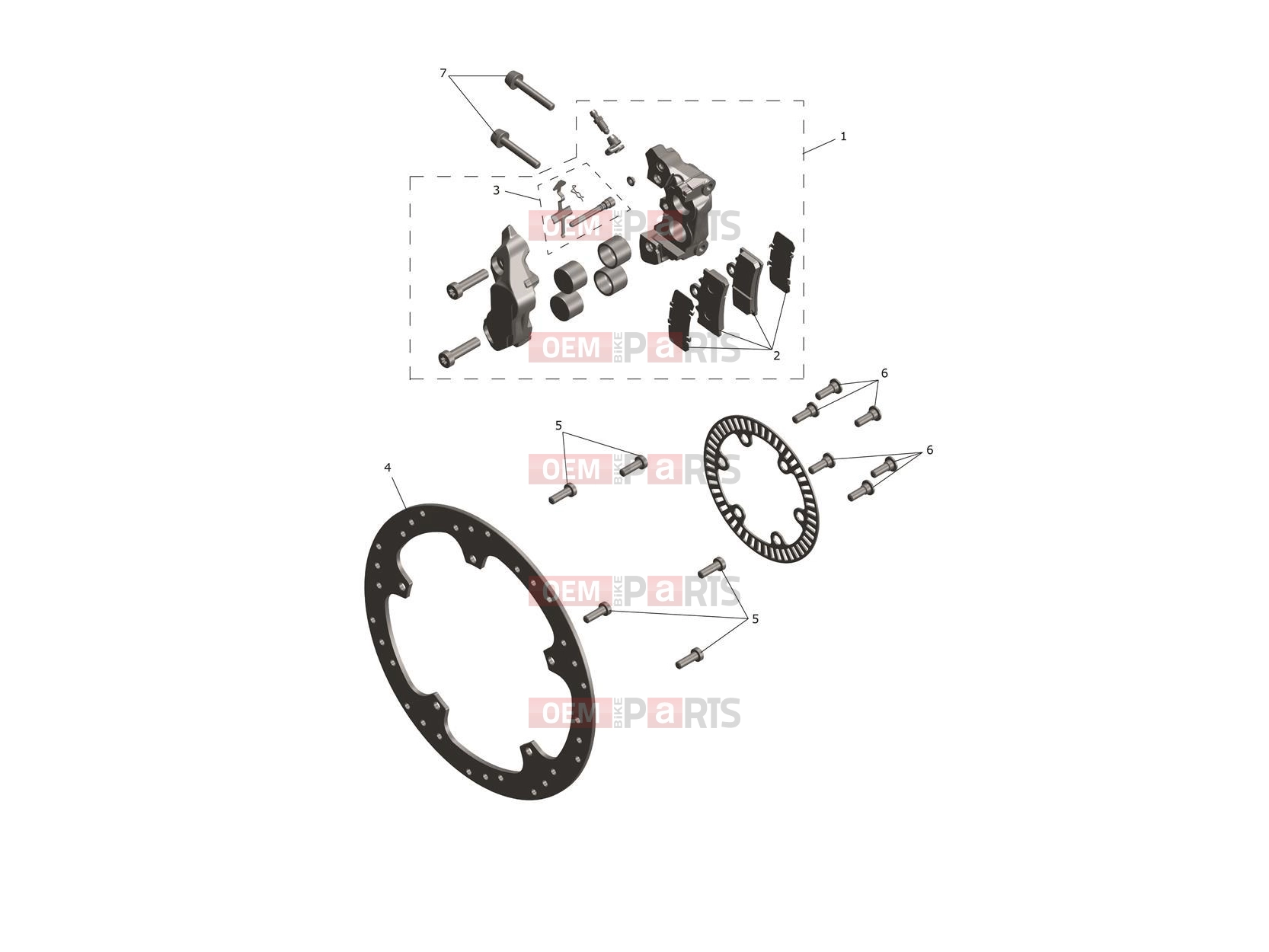 Triumph 2025 Scrambler 400 X Front Caliper & Disc