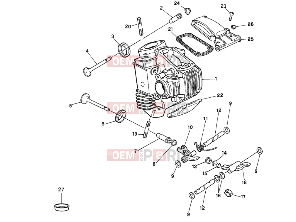 DUCATI 1994 Monster 900 CYLINDER HEAD » ENGINE CASE