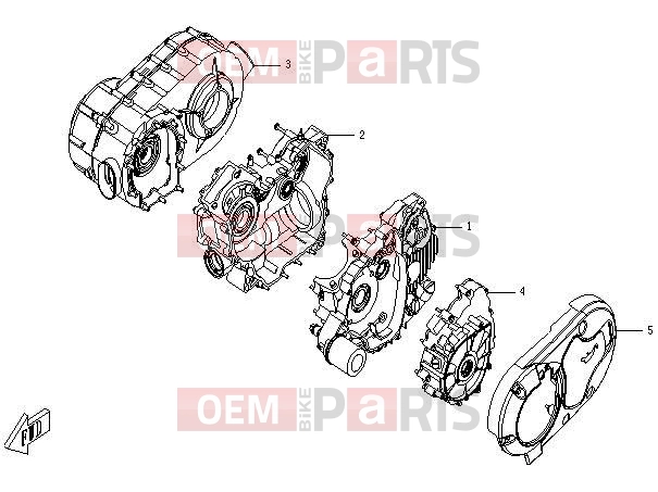 CFMOTO 2013 UTV RANCHER 500 (CF500-3) CRANKCASE ASSY - E01