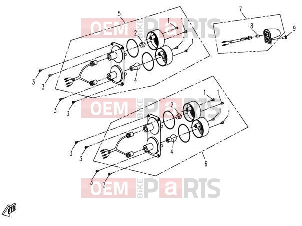 CFMOTO 2015 UTV RANCHER 500 (CF500-3) TAIL LIGHT