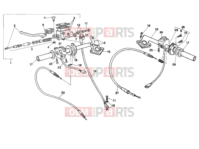 DUCATI 1993 907 I.E. HANDLEBAR » HANDLE BAR