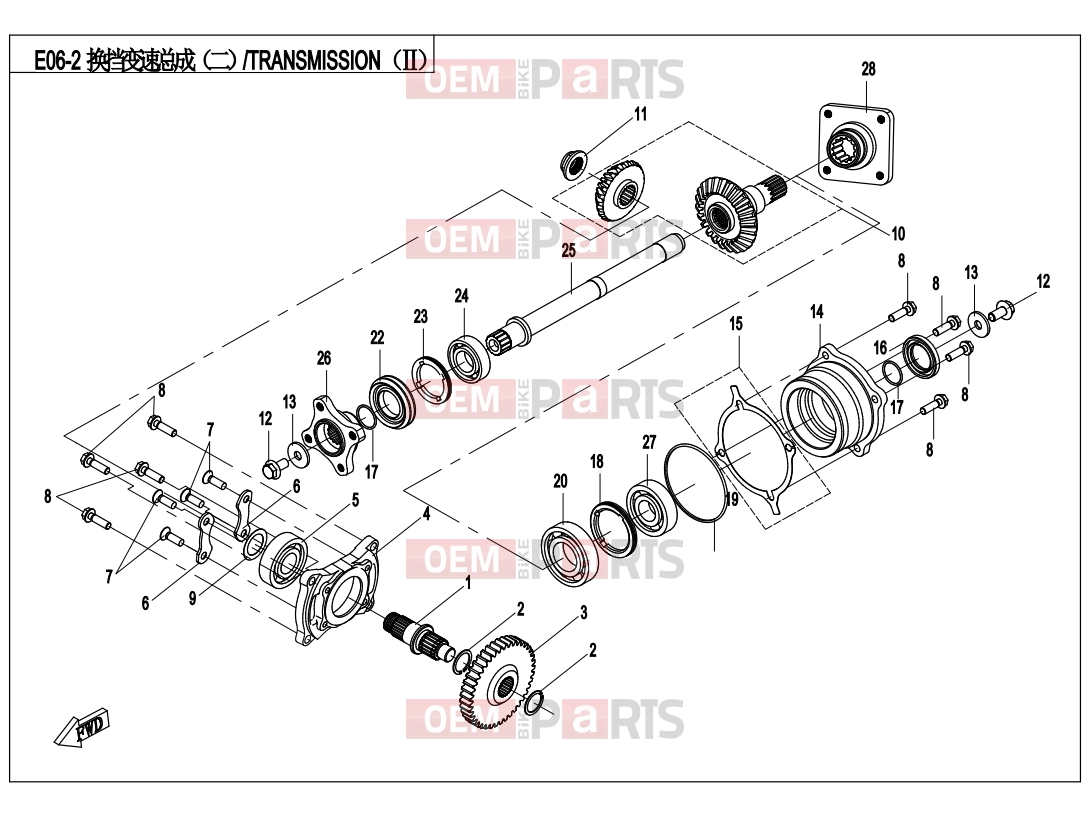 CFMOTO 2014 UTV UFORCE 550 (CF500UU) TRANSMISSION â¡ - E06-2