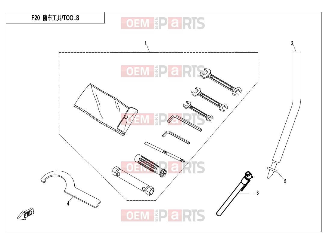 CFMOTO 2017 UTV UFORCE 550 (CF500UU) TOOLS - F20