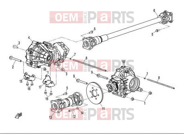 CFMOTO 2011 UTV UFORCE 600 (CF600-5) DRIVE SYSTEM