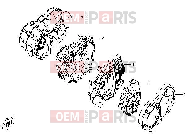 CFMOTO 2011 UTV UFORCE 600 (CF600-5) CRANKCASE ASSY - E01