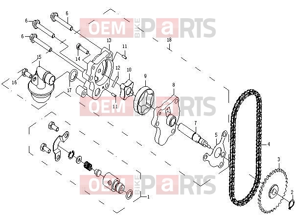 CFMOTO 2011 UTV UFORCE 600 (CF600-5) OIL PUMP - E22