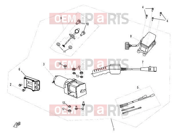 CFMOTO 2012 UTV UFORCE 600 (CF600-5) WINCH