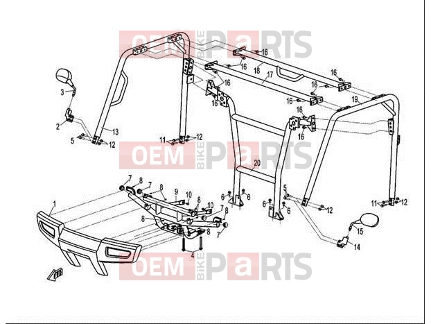 CFMOTO 2012 UTV UFORCE 600 (CF600-5) BUMPER