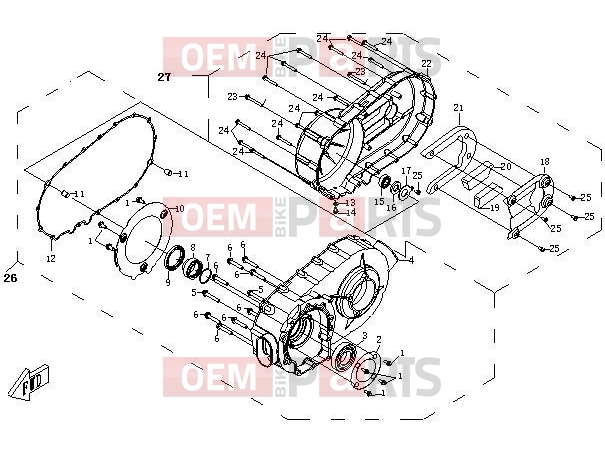 CFMOTO 2013 UTV UFORCE 600 (CF600-5) CVT HOUSING - E04