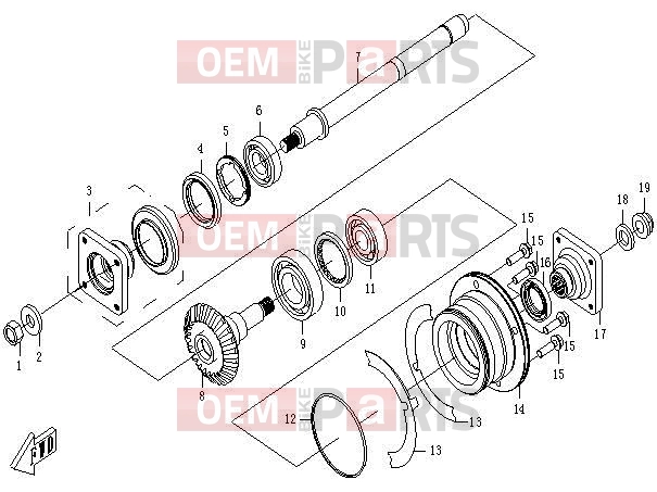CFMOTO 2013 UTV UFORCE 600 (CF600-5) TRANSMISSION â¡ - E20
