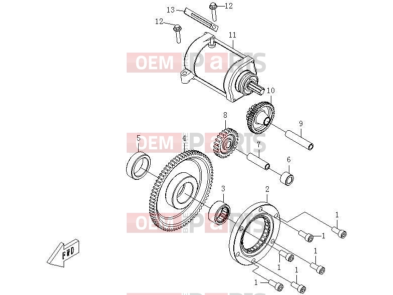 CFMOTO 2013 UTV UFORCE 600 (CF600-5) STARTING MOTOR - E24