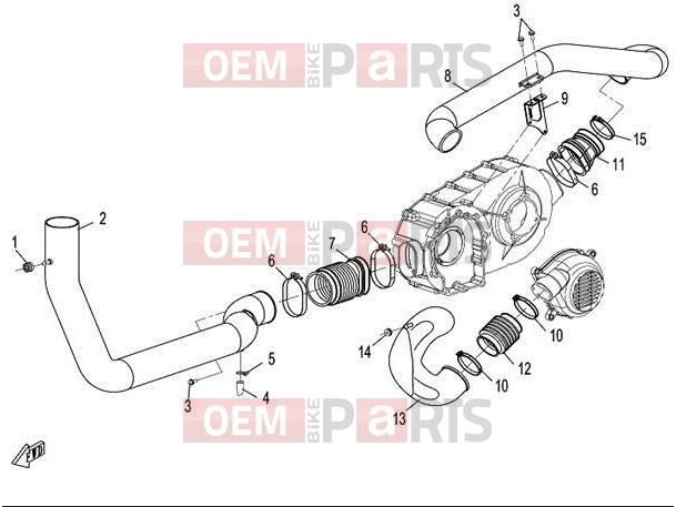 CFMOTO 2014 UTV UFORCE 600 (CF600-5) CVT COOLING SYSTEM