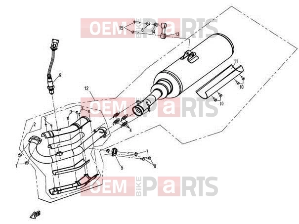 CFMOTO 2014 UTV UFORCE 600 (CF600-5) MUFFER