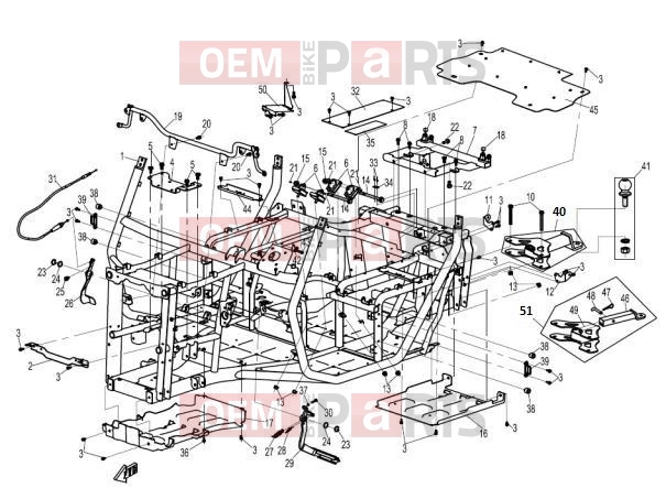 CFMOTO 2014 UTV UFORCE 600 (CF600-5) FRAME