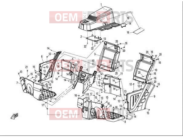 CFMOTO 2014 UTV UFORCE 600 (CF600-5) PLASTIC III