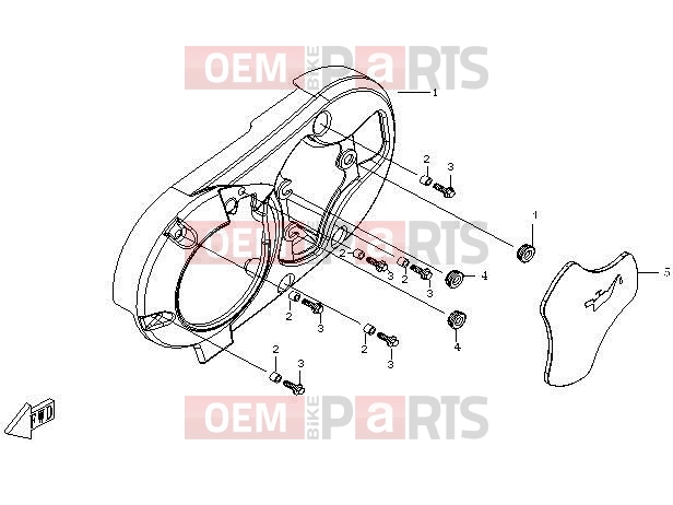 CFMOTO 2014 UTV UFORCE 600 (CF600-5) LEFT SIDE COVER ASSY(GOES) - E06-2