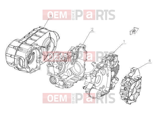 CFMOTO 2015 UTV UFORCE 600 (CF600-5) CRANKCASE ASSY