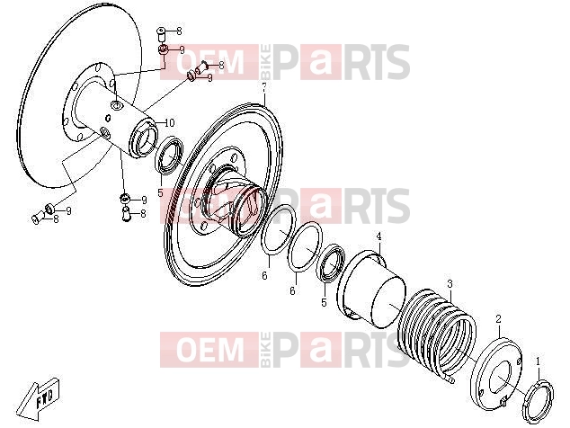 CFMOTO 2015 UTV UFORCE 600 (CF600-5) SECONDARY SHEAVE - E16