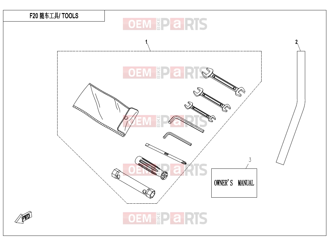 CFMOTO 2014 UTV UFORCE 800 (CF800-3) TOOLS - F20