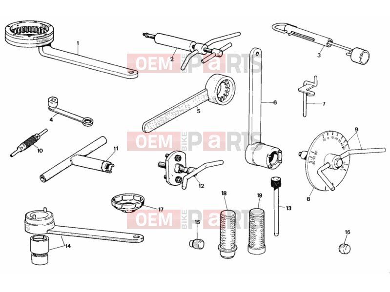DUCATI 1993 907 I.E. WORKSHOP SERVICE TOOLS » SPECIAL TOOLS
