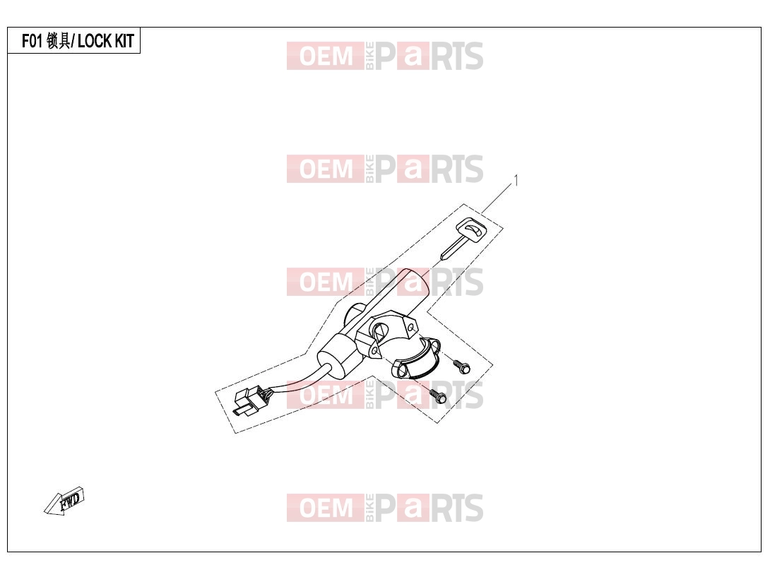 CFMOTO 2015 UTV UFORCE 800 (CF800-3) LOCK KIT