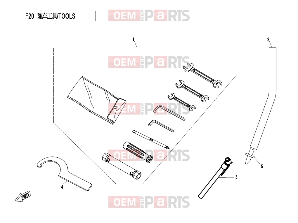 CFMOTO 2017 UTV UFORCE 800 (CF800-3) TOOLS - F20