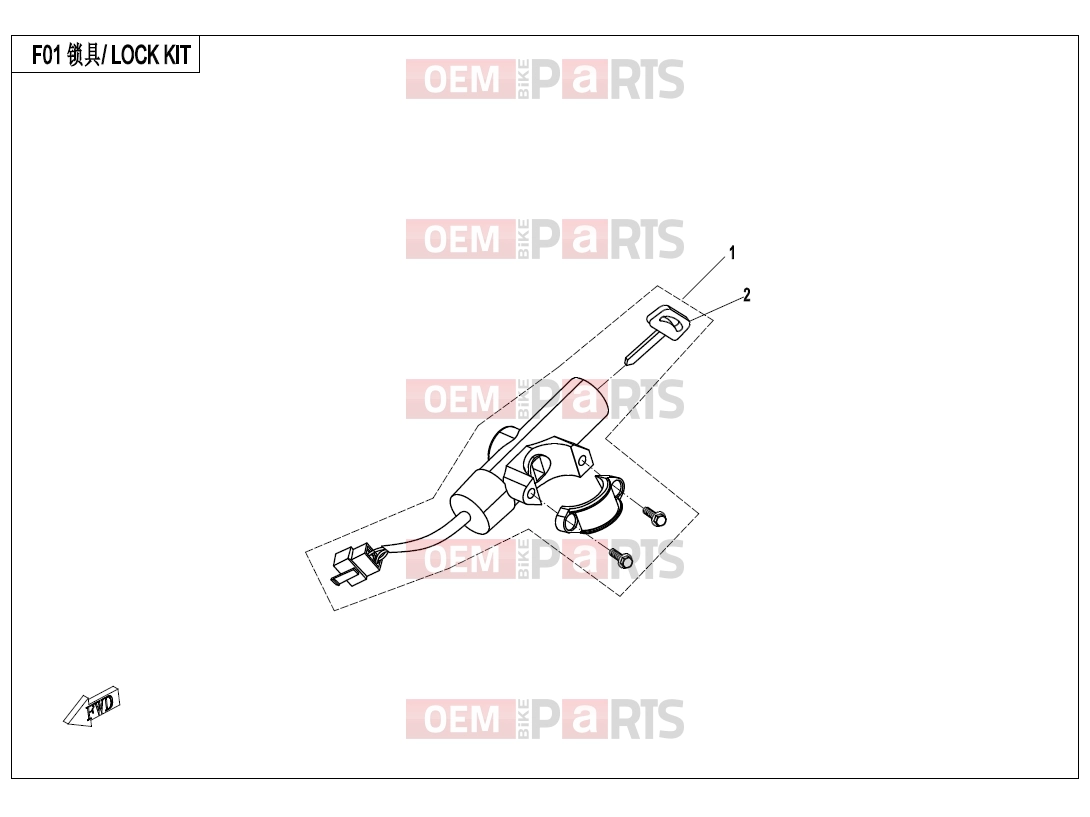 CFMOTO 2020 UTV UFORCE 800 (CF800-3) LOCK KIT