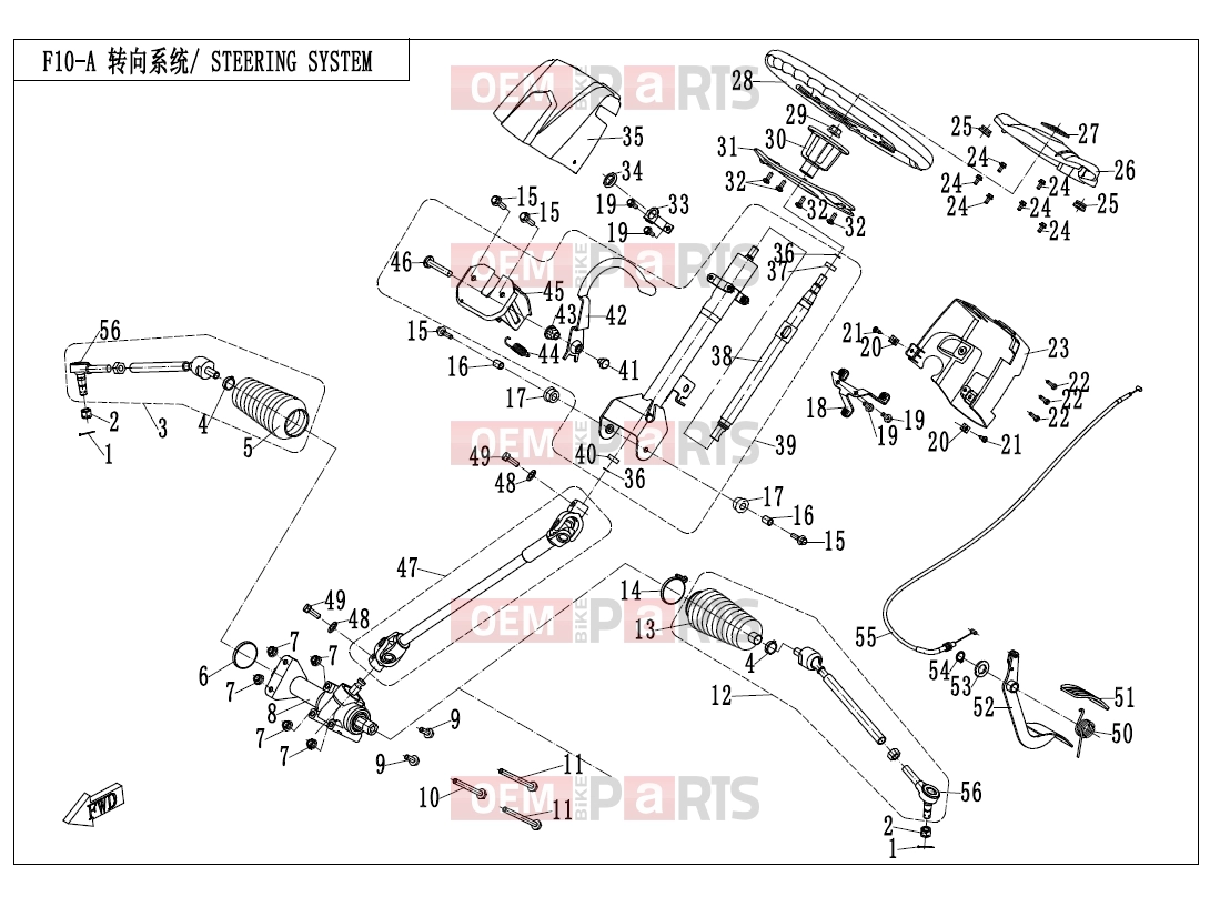 CFMOTO 2020 UTV UFORCE 800 (CF800-3) STEERING SYSTEM