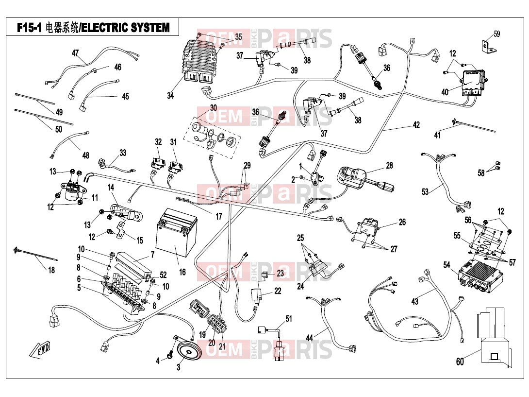 CFMOTO 2020 UTV UFORCE 800 (CF800-3) ELECTRIC SYSTEM