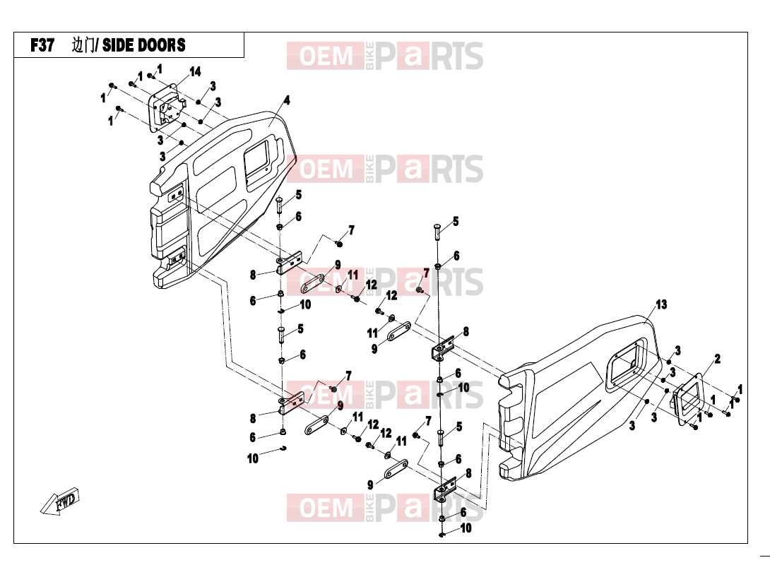 CFMOTO 2020 UTV UFORCE 800 (CF800-3) SIDE DOORS