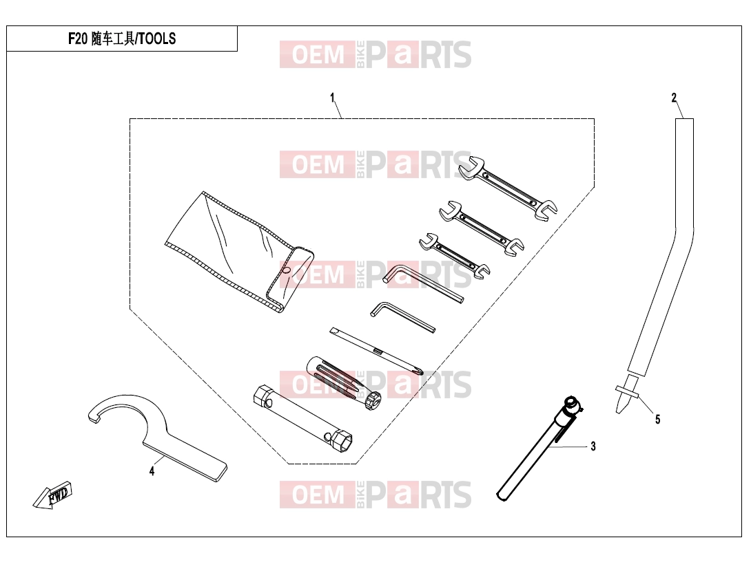 CFMOTO 2017 UTV UFORCE 800 (CF800UTR-2) TOOLS - F20