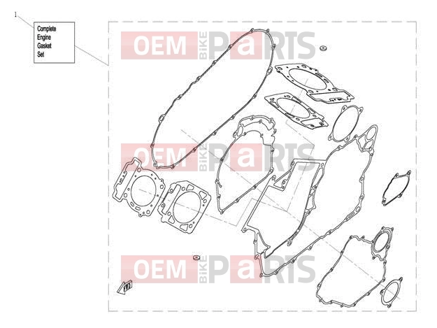CFMOTO 2014 UTV UFORCE 800 (CF800UU-A) ENGINE GASKET SET - E12