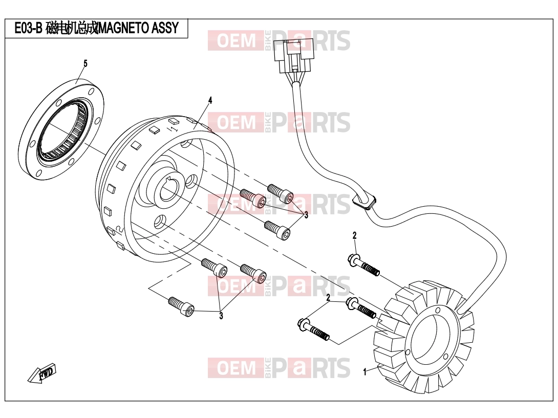 CFMOTO 2016 UTV UFORCE 800 (CF800UU-A) MAGNETO ASSY(FOR EPS) - E03-B