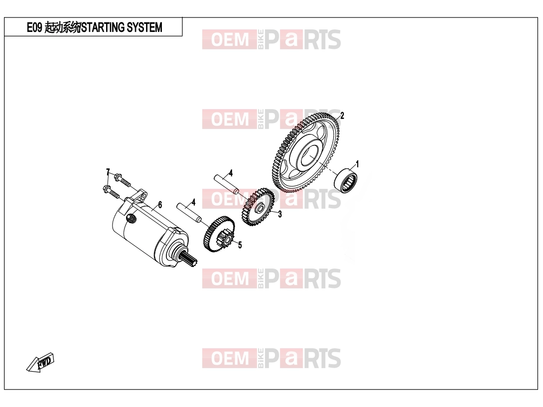 CFMOTO 2018 SSV ZFORCE 1000 (CF1000US-2) STARTING SYSTEM - E09
