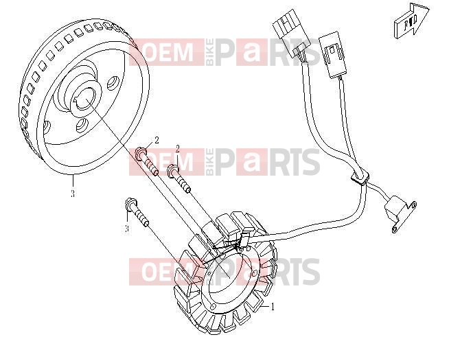 CFMOTO 2016 SSV ZFORCE 600 (CF600-3) FLYWHEELS - E11