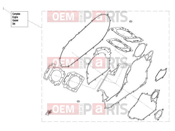 CFMOTO 2012 SSV ZFORCE 800 (CF800) ENGINE GASKET SET - E29