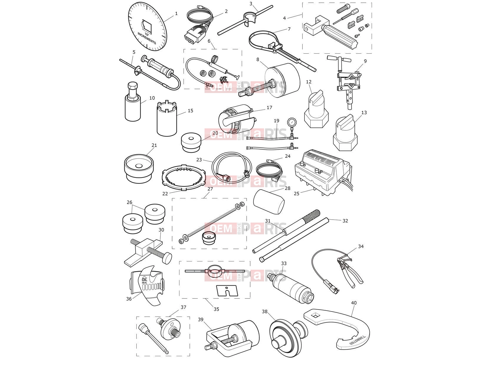 Triumph 2025 TRIDENT 660cc CN4040 > Service Tools