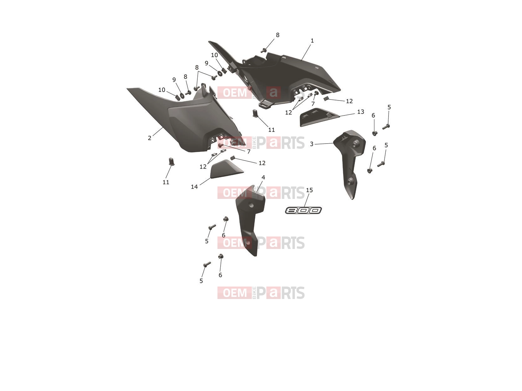 Triumph 2026 Trident 800 Side Fairings